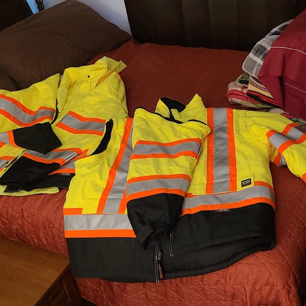 Work King Men's  Class 3 High Visibility 5-in-1 reflective jacket